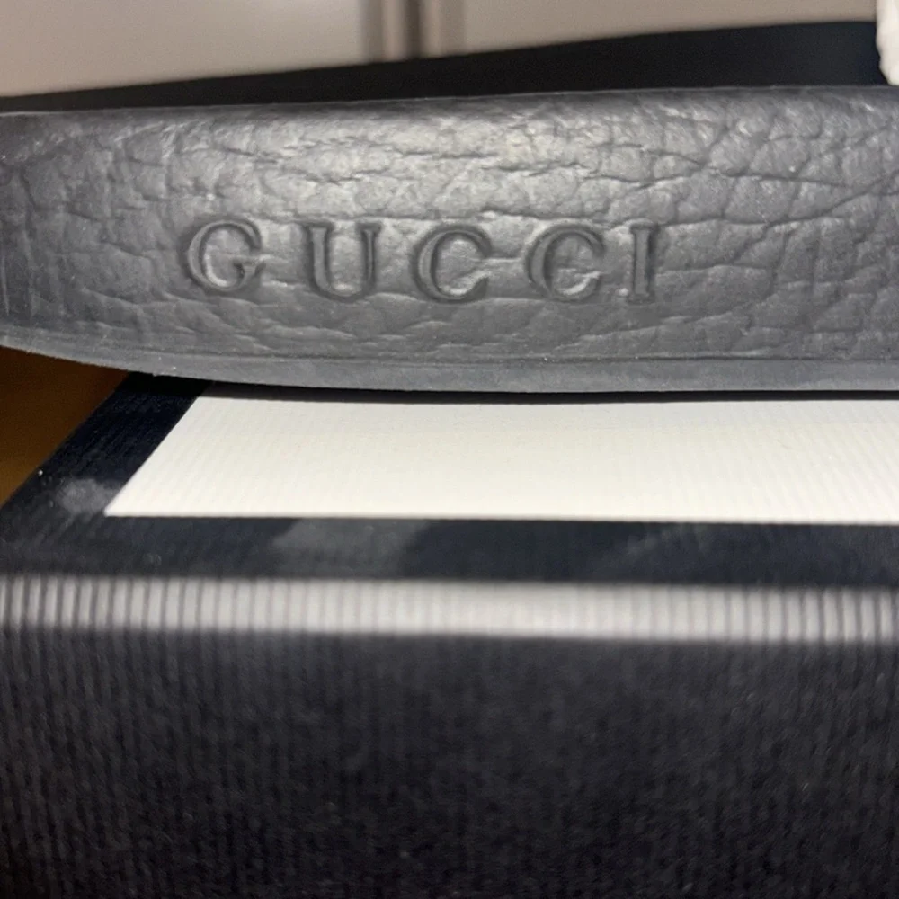 Gucci Black Slide Sandals - Picture 5 of 6